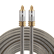 EMK YL-A 10m OD8.0mm Testa metallica placcata oro Toslink maschio a maschio Cavo audio ottico digitale, Length: 10m