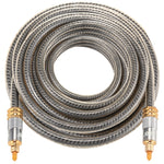 EMK YL-A 10m OD8.0mm Testa metallica placcata oro Toslink maschio a maschio Cavo audio ottico digitale, Length: 10m