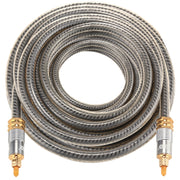EMK YL-A 10m OD8.0mm Testa metallica placcata oro Toslink maschio a maschio Cavo audio ottico digitale, Length: 10m