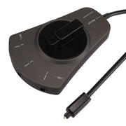 EMK 3 ingressi 1 uscita commutatore audio ottico digitale con selettore Toslink per lettore MD/DVD/VCR/CD, Black, 3 input 1 output