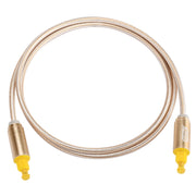 Cavo audio ottico digitale EMK 1m OD4.0mm placcato oro con testa in metallo Toslink maschio a maschio, Length: 1m