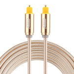Cavo audio ottico digitale EMK 2m OD4.0mm placcato oro con testa in metallo Toslink maschio a maschio, Length: 2m