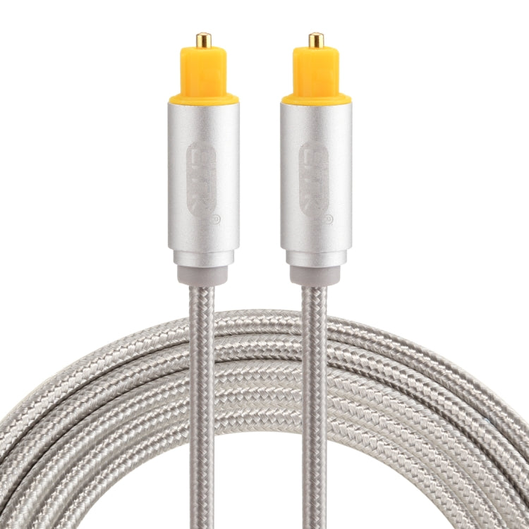Cavo audio ottico digitale EMK 2m OD4.0mm placcato oro con testa in metallo Toslink maschio a maschio, Length: 2m