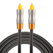 Cavo audio ottico digitale Toslink maschio-maschio con testa in metallo placcato oro da 1,5 m OD6.0mm, Length: 1.5m