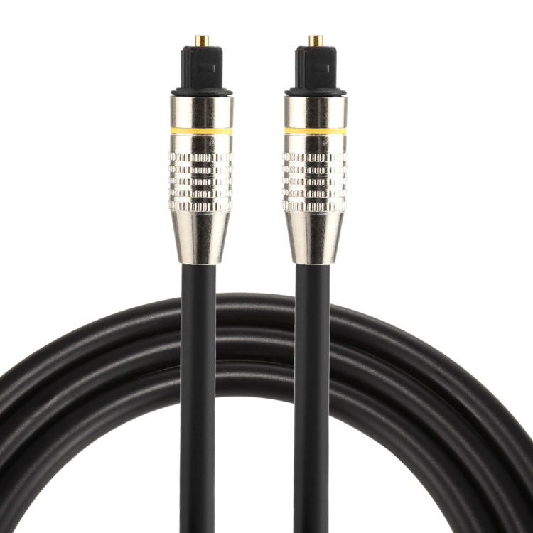 Cavo audio ottico digitale Toslink maschio-maschio con testa in metallo nichelato OD6.0mm da 1 m, Length: 1m