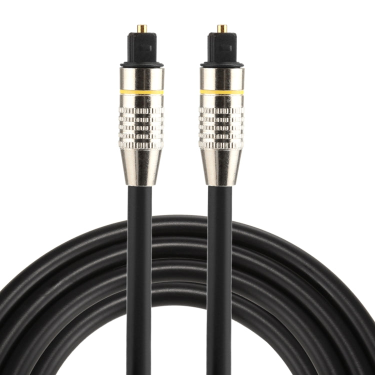 Cavo audio ottico digitale Toslink maschio-maschio con testa in metallo nichelato OD6.0mm da 1,5 m, Length: 1.5m
