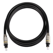 Cavo audio ottico digitale Toslink maschio-maschio con testa in metallo nichelato OD6.0mm da 1,5 m, Length: 1.5m