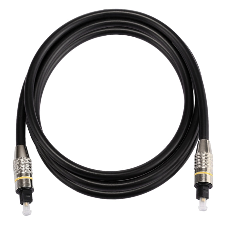 Cavo audio ottico digitale Toslink maschio-maschio con testa in metallo nichelato OD6.0mm da 1,5 m, Length: 1.5m