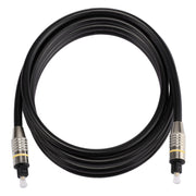 Cavo audio ottico digitale Toslink maschio-maschio con testa in metallo nichelato OD6.0mm da 2 m, Length: 2m