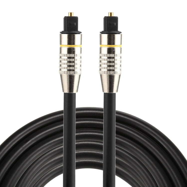 Cavo audio ottico digitale Toslink maschio-maschio con testa in metallo nichelato OD6.0mm da 3 m, Length: 3m