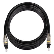 Cavo audio ottico digitale Toslink maschio-maschio con testa in metallo nichelato OD6.0mm da 3 m, Length: 3m
