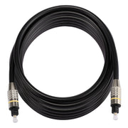 Cavo audio ottico digitale Toslink maschio-maschio con testa in metallo nichelato OD6.0mm da 5 m, Length: 5m