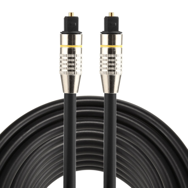 Cavo audio ottico digitale Toslink maschio-maschio con testa in metallo nichelato OD6.0mm da 8 m, Length: 8m