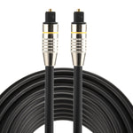 Cavo audio ottico digitale Toslink maschio-maschio con testa in metallo nichelato OD6.0mm da 8 m, Length: 8m