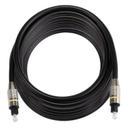 Cavo audio ottico digitale Toslink maschio-maschio con testa in metallo nichelato OD6.0mm da 8 m, Length: 8m