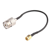 Cavo adattatore RG174 UHF femmina a SMA maschio da 15 cm, UHF Female to SMA Male