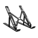Staffa di dissipazione del calore pieghevole per computer portatile pieghevole per supporto estensibile per laptop in lega di alluminio, dimensioni: 24x16,5x5,5 cm