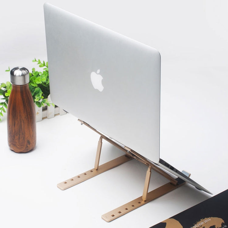 Staffa di dissipazione del calore pieghevole per computer portatile pieghevole per supporto estensibile per laptop in lega di alluminio, dimensioni: 24x16,5x5,5 cm
