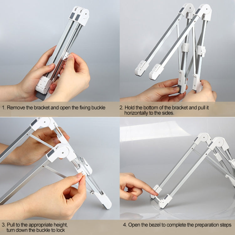 Supporto pieghevole in alluminio per laptop 24,5x3,3x2,8 cm