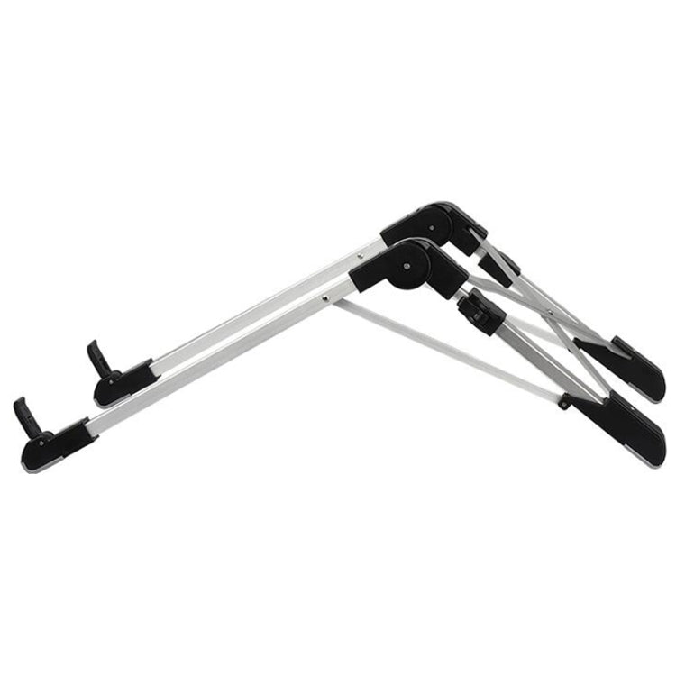 Staffa di dissipazione del calore pieghevole per computer portatile pieghevole per supporto estensibile per laptop in lega di alluminio, dimensioni: 24,5x3,3x2,8 cm