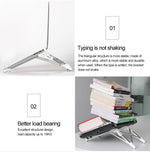 Supporto pieghevole in alluminio per laptop 24,5x3,3x2,8 cm