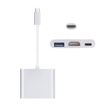 Adattatore USB-C 3.1 maschio a USB-C, HDMI e USB 3.0 femmina