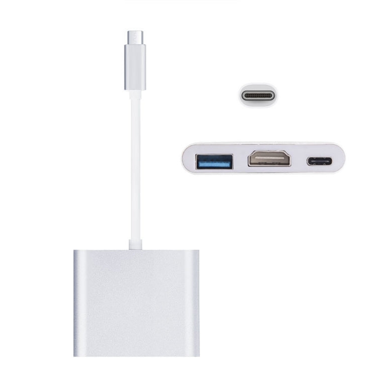 Adattatore USB-C 3.1 maschio a USB-C, HDMI e USB 3.0 femmina