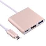 Adattatore USB-C 3.1 maschio a USB-C, HDMI e USB 3.0 femmina