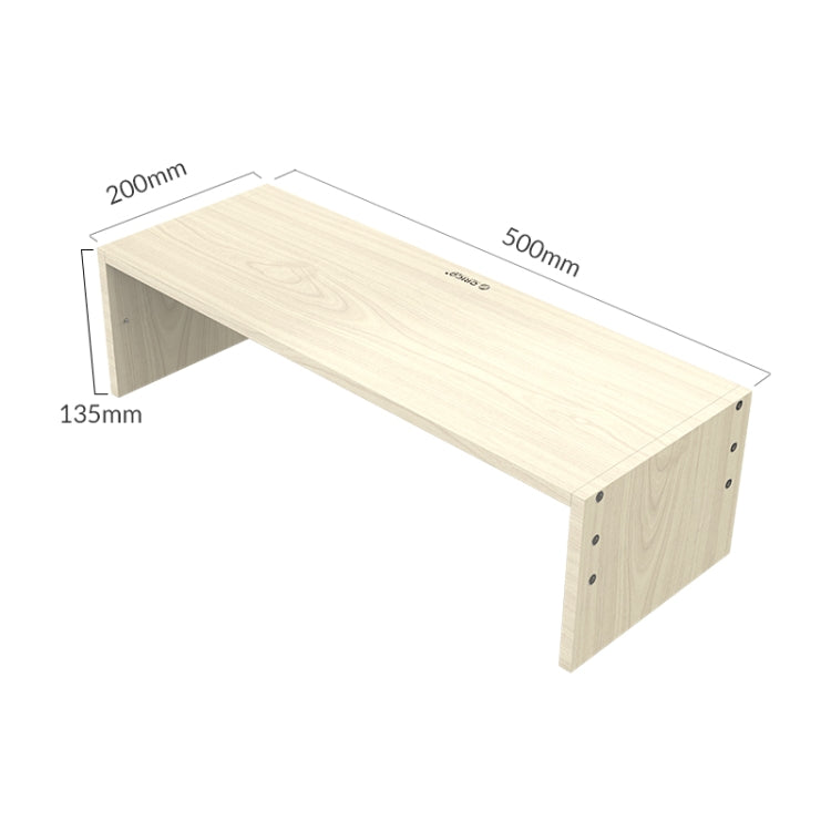 ORICO MSR-02-WD-BP Supporto per monitor per computer con venature del legno, dimensioni: 50 x 20 x 13,5 cm, Size: 50 x 20 x 13.5cm