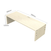 ORICO MSR-02-WD-BP Supporto per monitor per computer con venature del legno, dimensioni: 50 x 20 x 13,5 cm, Size: 50 x 20 x 13.5cm