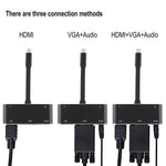 Convertitore USB-C 5 in 1 con HDMI, VGA, audio e PD