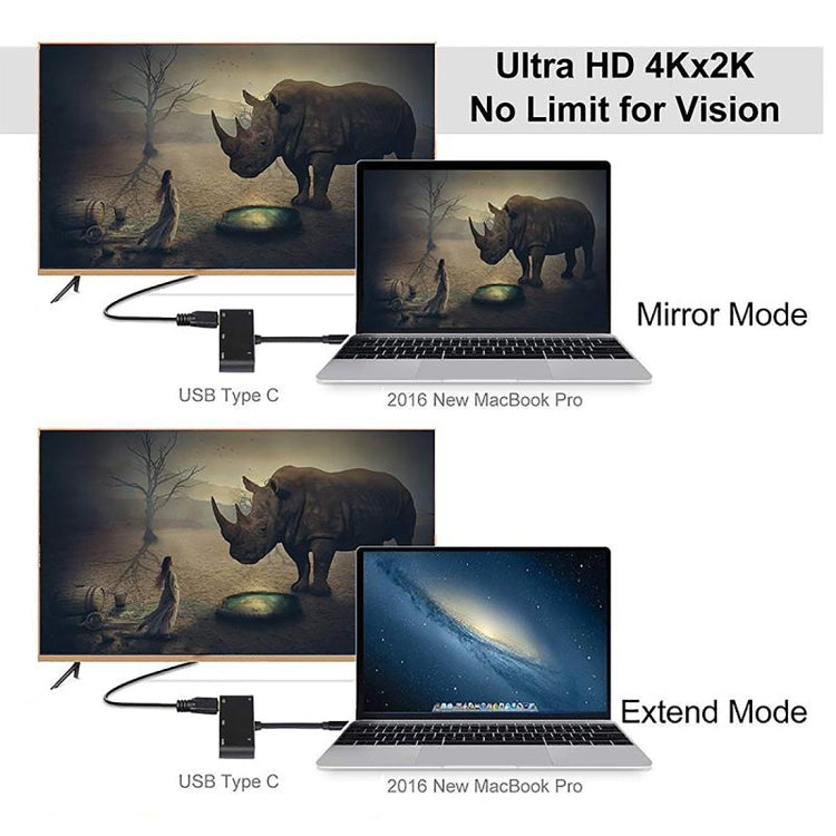 Convertitore USB-C 5 in 1 con HDMI, VGA, audio e PD