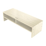 Supporto per monitor in legno di pino 2 strati con divisorio