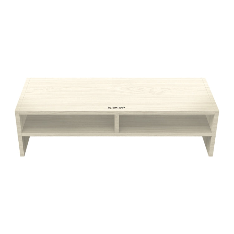 Supporto per monitor in legno di pino 2 strati con divisorio