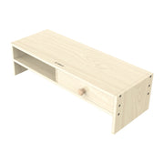 ORICO MSR-05-WD-BP Supporto per monitor per computer con venature del legno a 2 strati con cassetto, dimensioni: 50 x 20 x 13,5 cm, 2-layer with Drawer, Size: 50 x 20 x 13.5cm