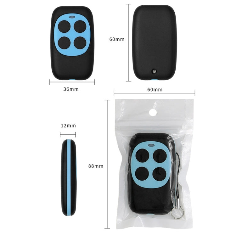 Four Key Colorful Copy Key Cloning Duplicator Wireless Remote Control Garage Door Gate Remote 433MHZ