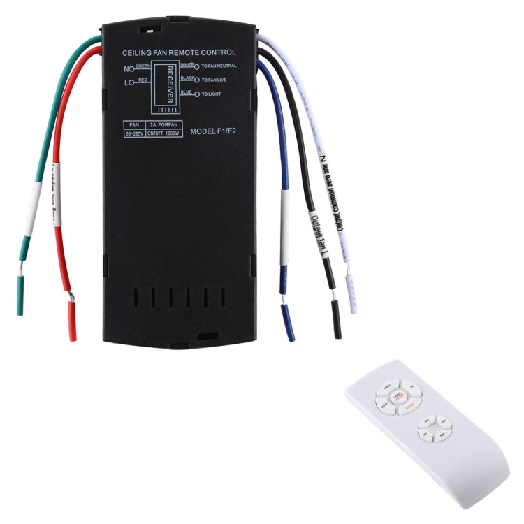 Kit telecomando universale per lampada ventilatore a soffitto 85-265V Interruttore di controllo wireless temporizzato Ricevitore trasmettitore velocità del vento regolato