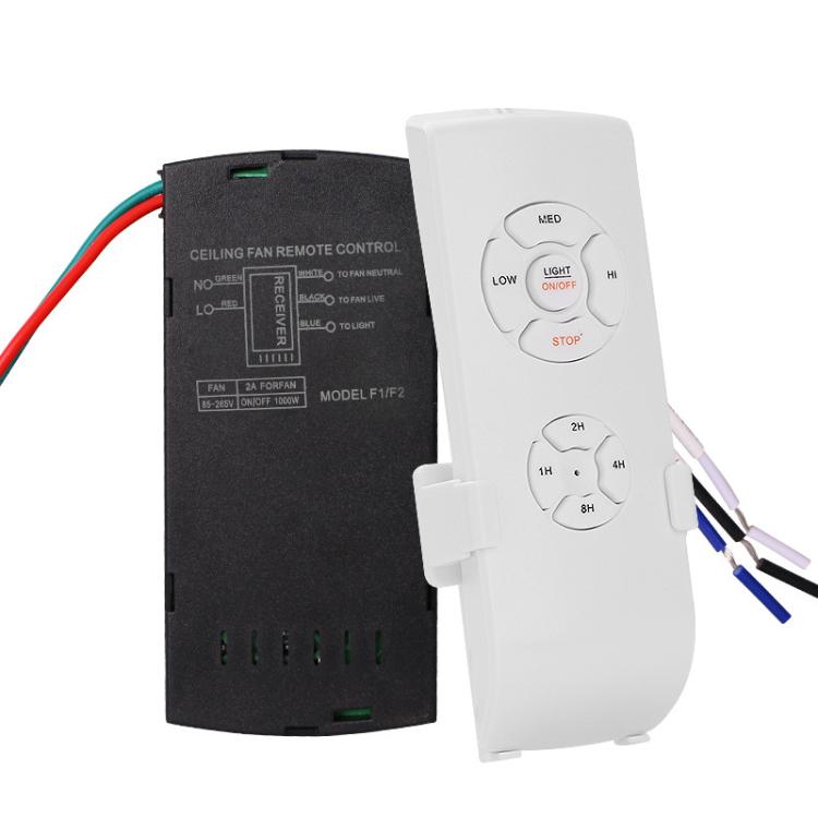Universal Ceiling Fan Lamp Remote Control Kit 85-265V Timed Wireless Control Switch Receiver Transmitter Wind Speed ​​Adjusted