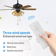 Universal Ceiling Fan Lamp Remote Control Kit 85-265V Timed Wireless Control Switch Receiver Transmitter Wind Speed ​​Adjusted