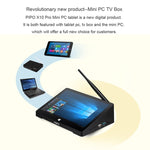 PiPo X10 Pro TV Box Style Tablet Mini PC, 6 GB+64 GB, batteria 5000 mAh, processore Windows 10 Intel Celeron N4020 Quad Core da 10,1 pollici fino a 2,8 GHz, supporto scheda TF, Bluetooth, WiFi, LAN e HDMI, X10 Pro