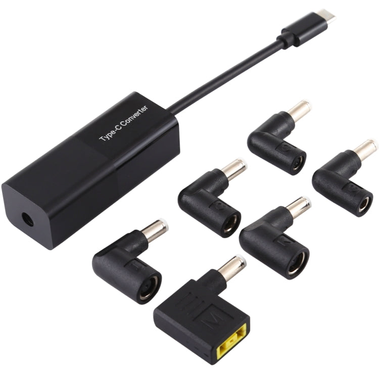Adattatore di alimentazione per laptop Convertitore USB-C/Type-C da 65 W in alimentatore 6 in 1