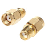 Adattatore dritto RP-SMA maschio a SMA femmina placcato oro, Straight RP-SMA Male to SMA Female