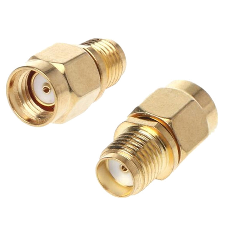 Adattatore dritto RP-SMA maschio a SMA femmina placcato oro, Straight RP-SMA Male to SMA Female