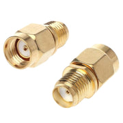Adattatore dritto RP-SMA maschio a SMA femmina placcato oro, Straight RP-SMA Male to SMA Female