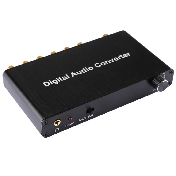 Convertitore decodificatore audio digitale 2CH con coassiale ottico Toslink SPDIF per Home Theater / PS4 / PS3 / XBOX360, supporto controllo volume, AC-3, DTS