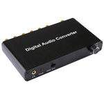 Convertitore decodificatore audio digitale 2CH con coassiale ottico Toslink SPDIF per Home Theater / PS4 / PS3 / XBOX360, supporto controllo volume, AC-3, DTS
