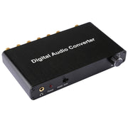 Convertitore decodificatore audio digitale 2CH con coassiale ottico Toslink SPDIF per Home Theater / PS4 / PS3 / XBOX360, supporto controllo volume, AC-3, DTS