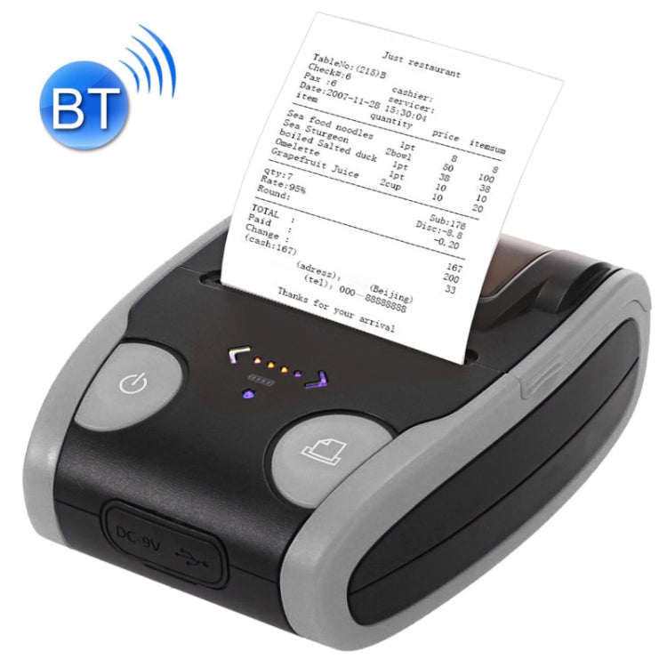 QS-5806 58mm Portable Bluetooth POS Thermal Receipt Printer, QS-5806-E, QS-5806-H