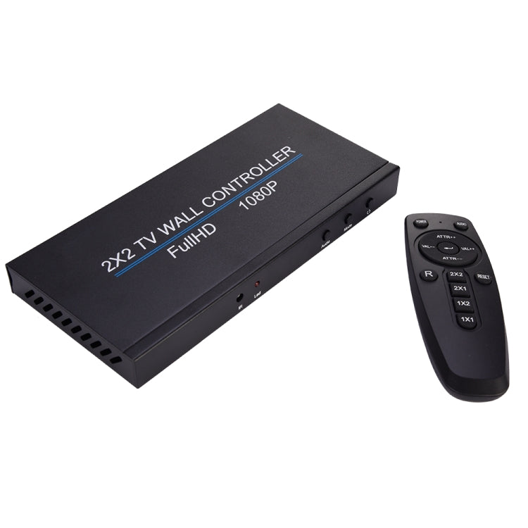 Processore di giunzione multi-schermo con controller da parete per TV HDMI BT14 2X2, Full HD 1080P