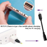 10 connettori di alimentazione CC maschio da 5,5 x 2,5 mm maschio a USB 2.0 maschio, 5.5 x 2.5mm